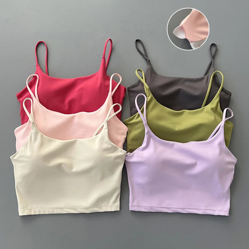 Straps camisoles fitness vests quick drying new yoga tops women's outerwear underwear sports bras