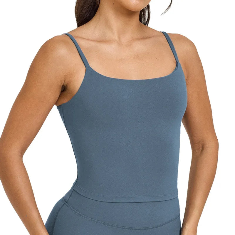 Yoga sports vest women's running fitness bra integrated with chest pad beautiful back suspender yoga clothing fitness clothing