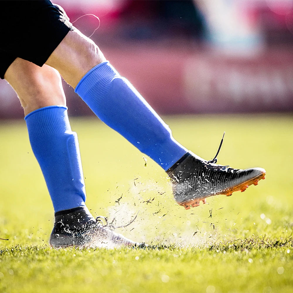 1 Pair Shin Guard Socks Men Women Soccer Shin Socks Football Calf Sleeves futbol