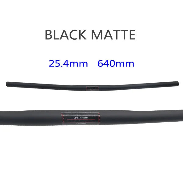 25.4 Full Carbon Handlebar Folding Bike Horizontal Handle Bar 400-700MM One-Shaped Ultralight Bicycle Straight Handlebar