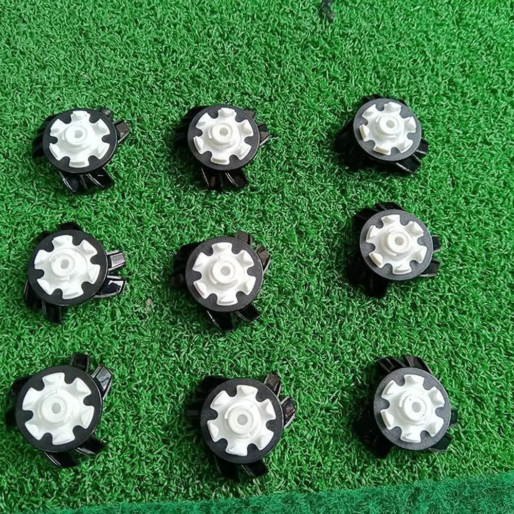 Golf Shoe Spikes Replacements 12 Pieces Footwears Anti Slip Golf Cleat Quick Twist Golf Spikes Golf Cleats Portable Wrench Screw
