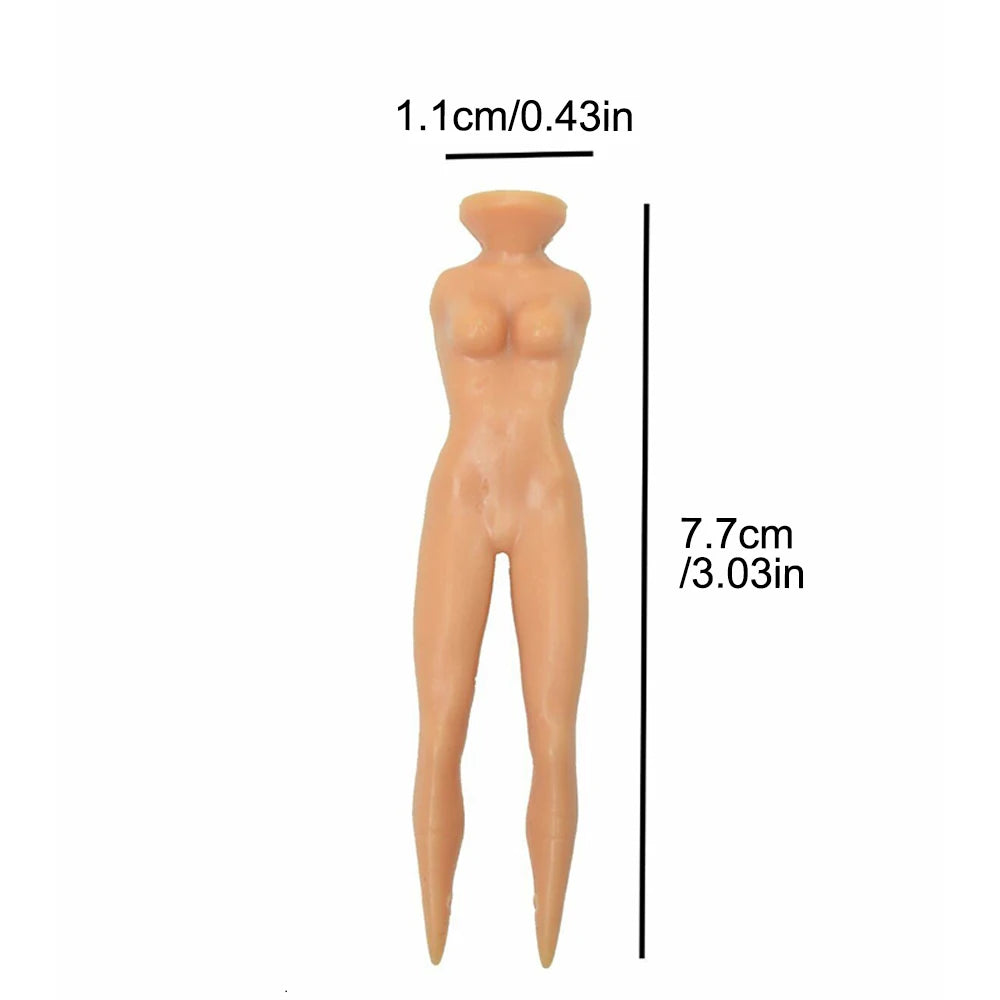 Pack of 20 Plastic Golf Tees Lady Tees Woman Golf Tees Nude Golf Tees for Golf Training