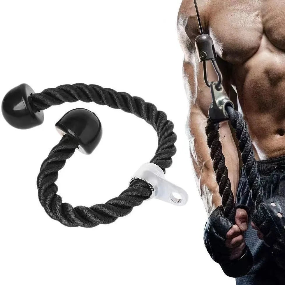 Tricep Rope Cable Attachment – Push/Pull Gym Handle