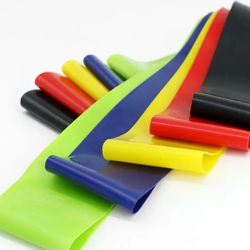 1PC Yoga Resistance Rubber Bands Indoor Outdoor Fitness Equipment 0.35mmPilates Sport Training Workout Elastic Bands