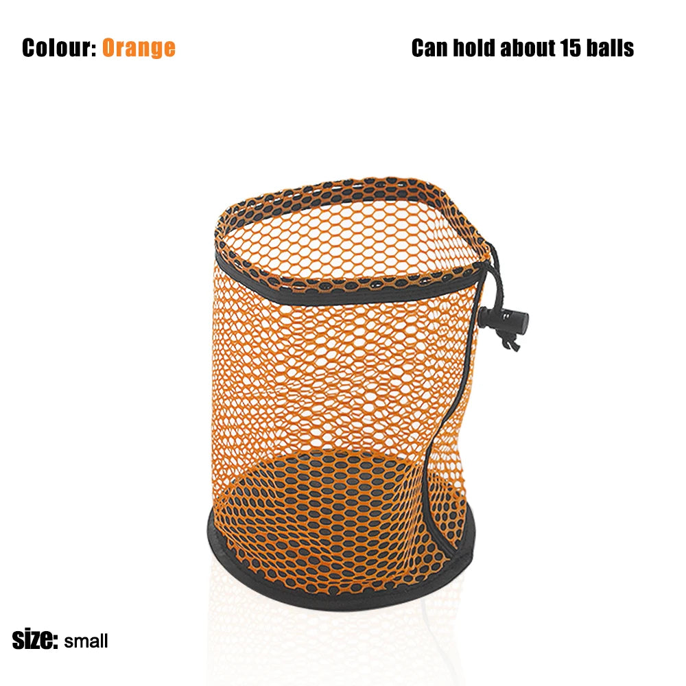 Portable Multipurpose Sports Mesh Net Bag Golf Ball Organizer Bag Drawstring Pouch Golf Sports Supplies Can hold 12/25/50 Balls