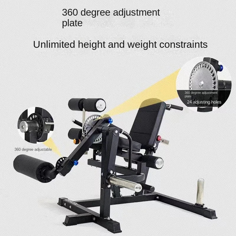 Multi Functional Gym Equipment Leg Extension Curling Machine Waist Abdominal Bench Flexion Training Equipment