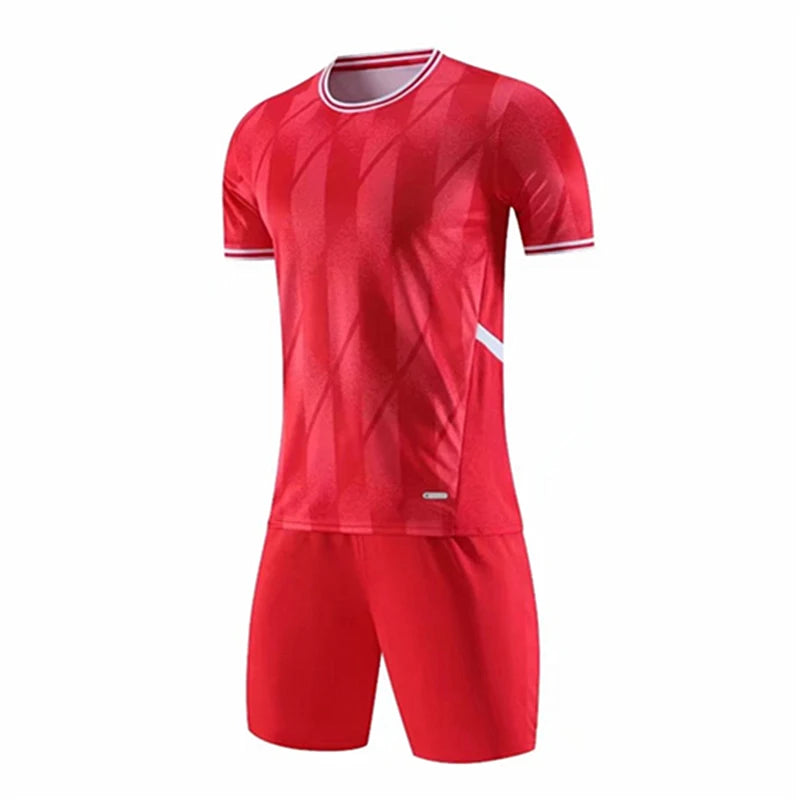 Soccer Uniform for Men Kids Sports Clothes breathable Football Jersey Sets Training Sportswear