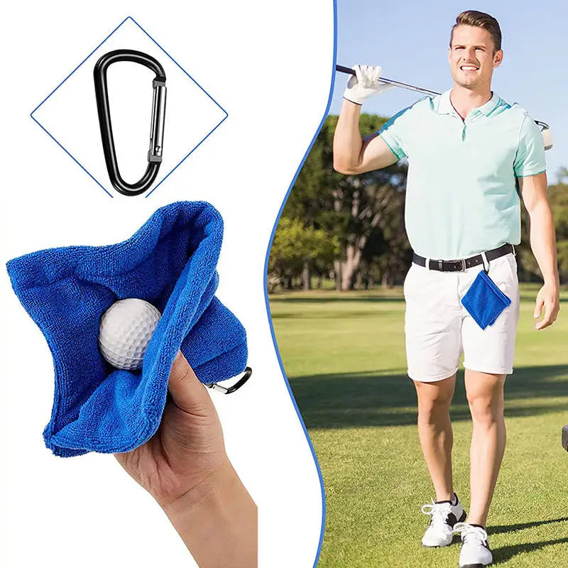 Golf Ball Cleaning Towels For Cleaning Cloths Wiping Golf Clubs Outdoor Cleaning Towel Sports Towels Golf Supplies