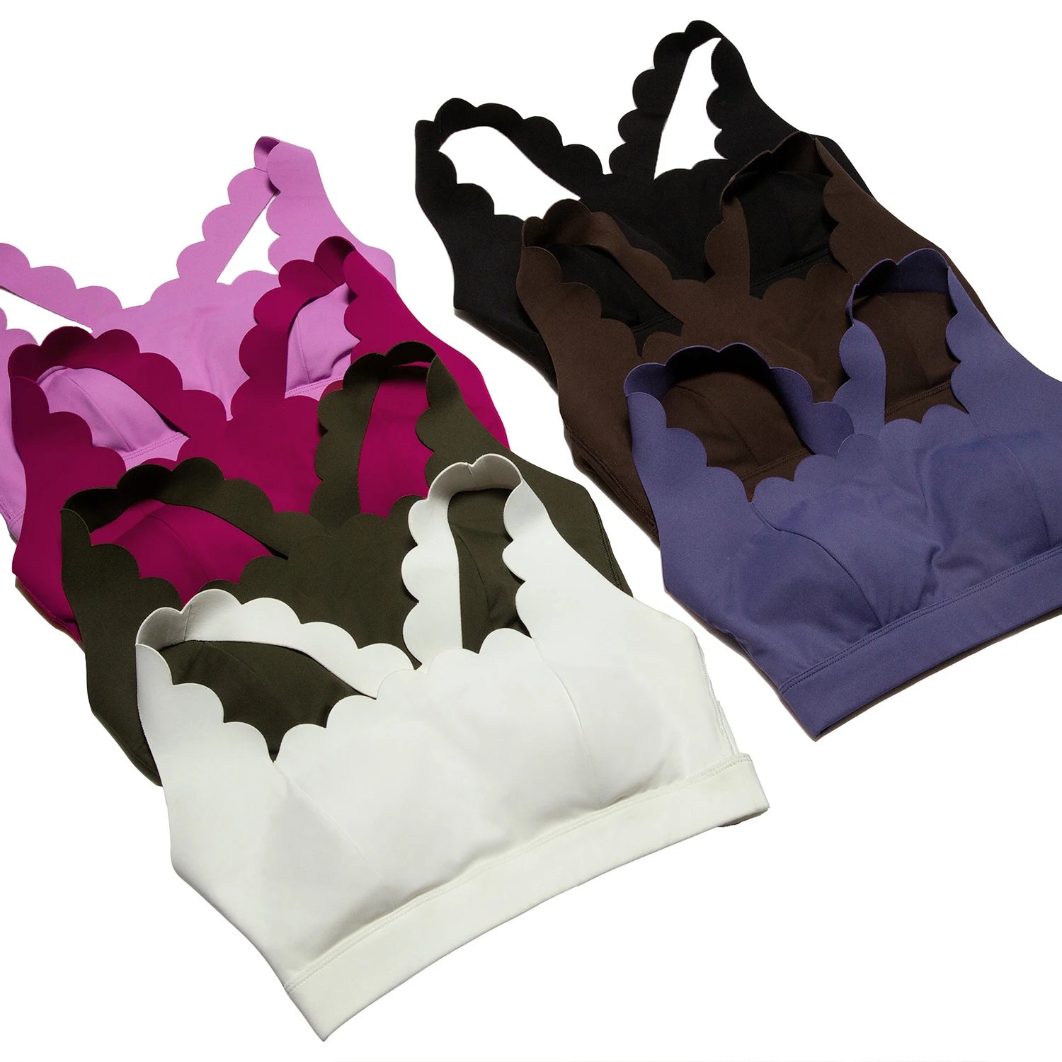 Lycra Sports Bra for Women Shock-proof Gym Workout Tops Lotus Arc Yoga Tops Square Neckline Push-up Bras Vest With Removable Pad