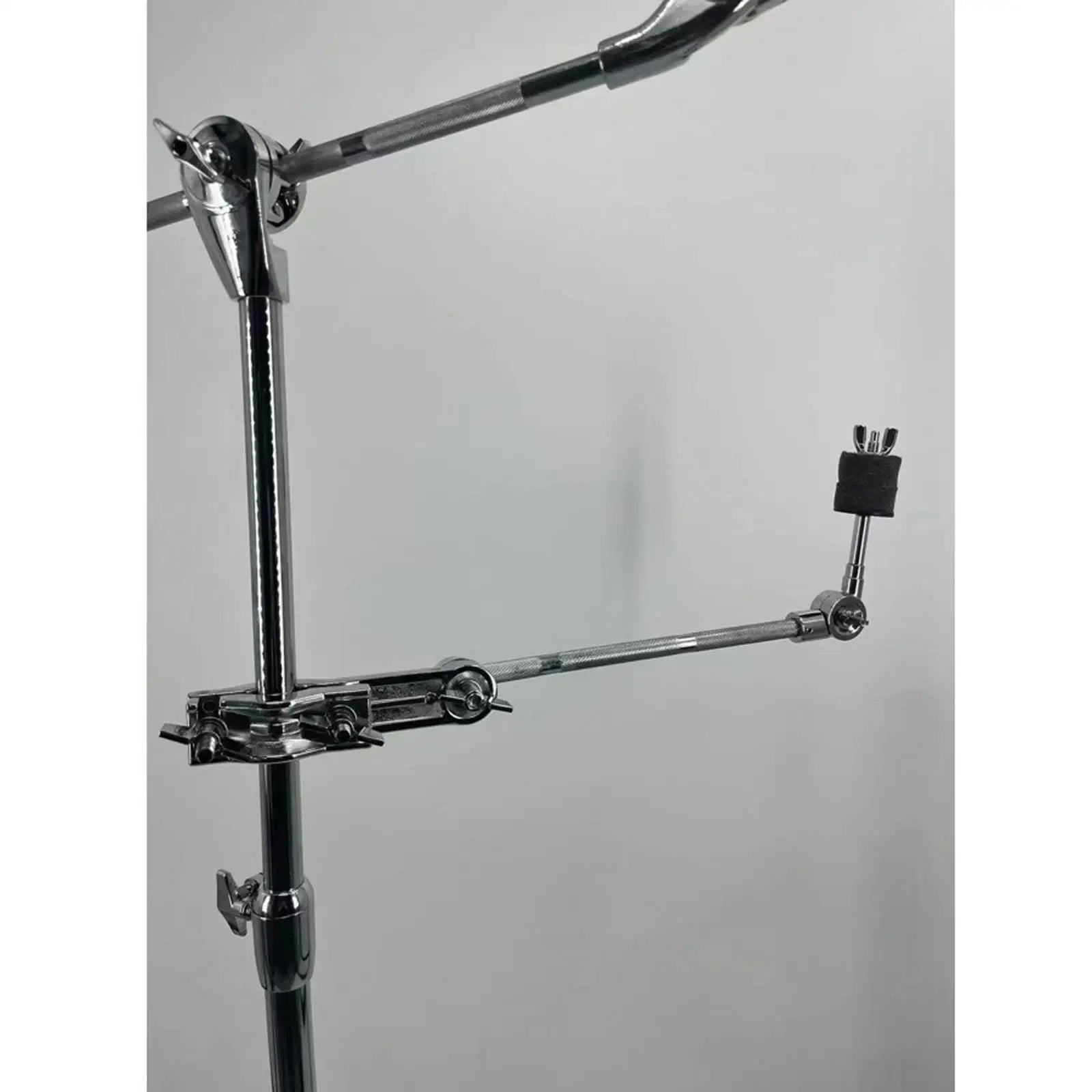 Portable Drum Cymbal Arm Adjustable Practice Tool Handbell Cowbell Clamp Holder Percussion Instrument Pad Drum Damper Mute Muffl