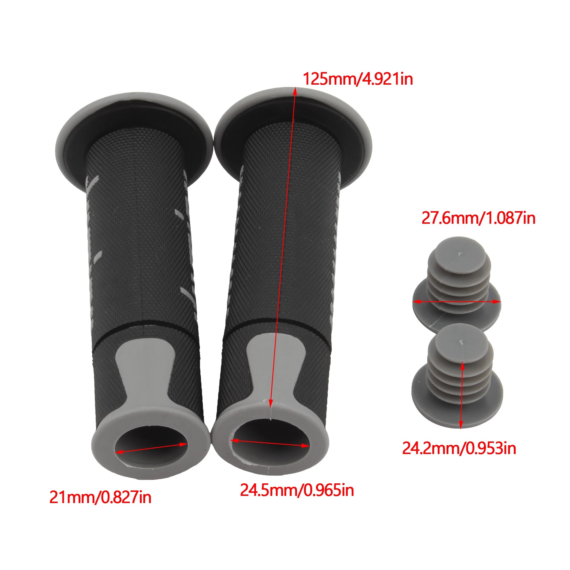 1 Pair 7/8'' Motocross Grips Hand Handlebar Bar Grips Motorcycle Cuffs Grips ATV Scooter Pitbike Tuning Parts Accessories