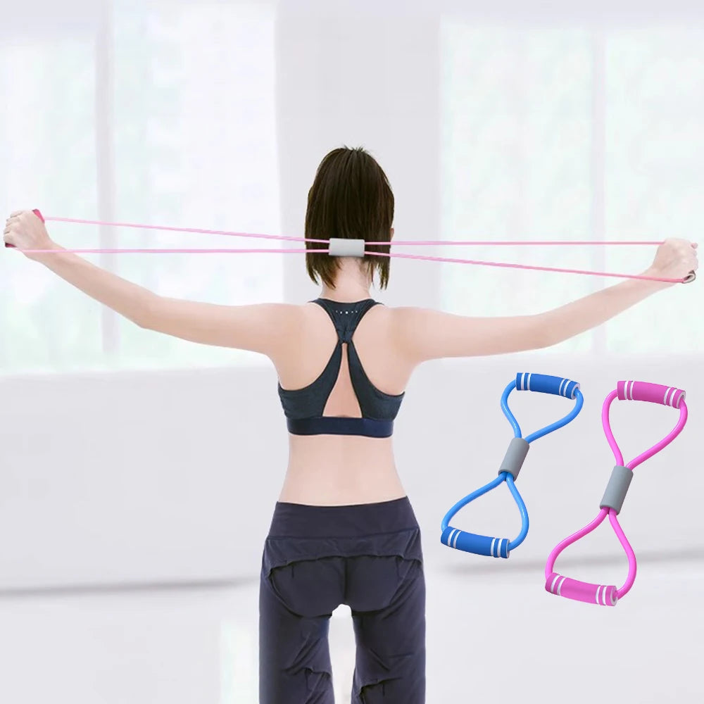 Yoga Rope Resistance Bands For Women Fitness Elastic Exercise Equipment Practice Stretching Open Shoulder Back Home Gym