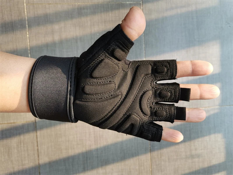 Half Finger Bodybuilding Gym Gloves Weightlifting Dumbbell Kettlebell Training Workout Fitness Gloves For Man Women