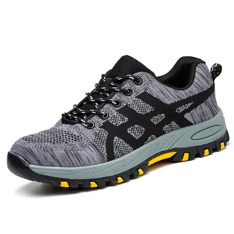 Safety Shoes Man Work Sneakers Construction Steel Toe Work Shoes Safety Boots Men Shoes Anti-puncture Working Sneakers