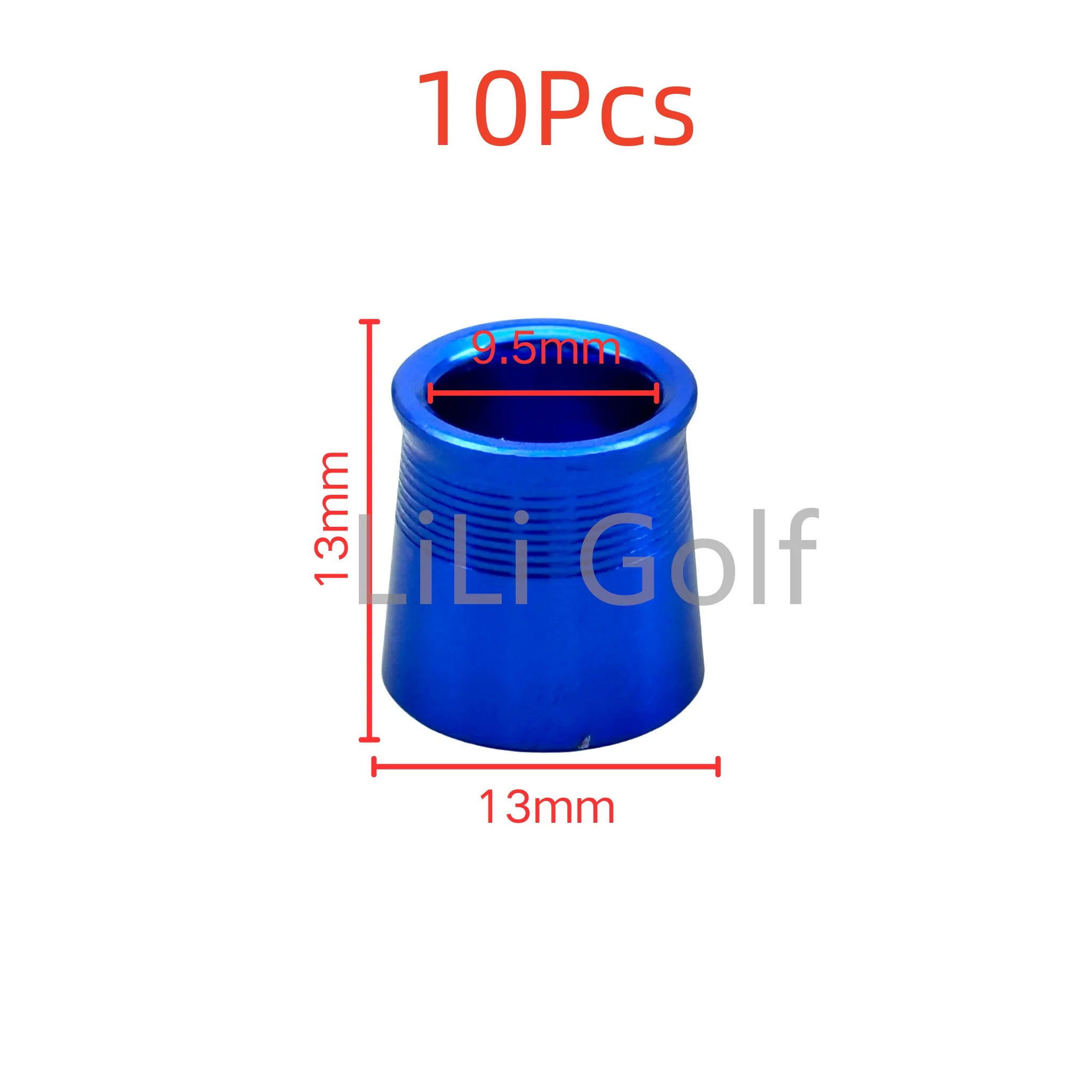 10Pcs/set Golf Club Shaft Sleeve Aluminium Ferrules fit Driver Fairway Hybrid Irons Club Head Aluminum Ring High quality .