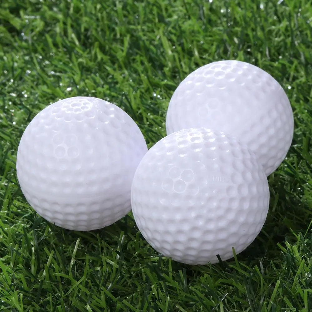 Practice Golf Balls 10 Pcs White True Flight Soft Indoor Air Ball's