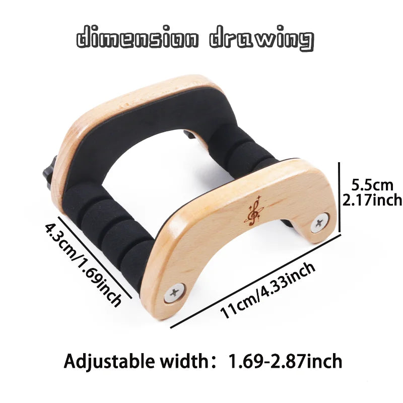 Wooden Ukulele Stand Beech With Sponge Padding Adjustable Ukulele Floor Stand Portable Holder For School Music Program Concerts