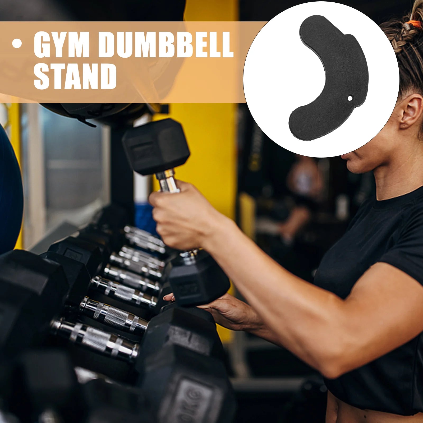 6 Pairs Dumbbells Shockproof Pad Gym Holder Fitness Tool Workout Equipment Dumbbell Accessories Anti Slip Weightlifting Pad Belt