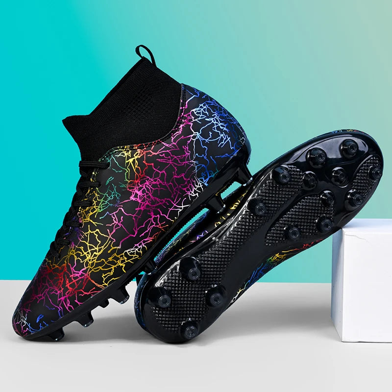 Soccer Shoes Original Men Football Boots Child Studded Boots Soccer Tennis Shoes Non-slip Training Sneakers Turf Futsal Trainers