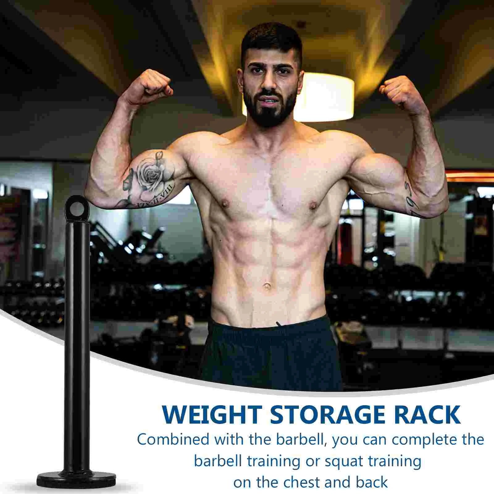 Barbell Plate Rack Weight Stand Steel Fitness Equipment Storage ganizer Tray Holder Disc Rod Racks Stand Gym Bodybuilding
