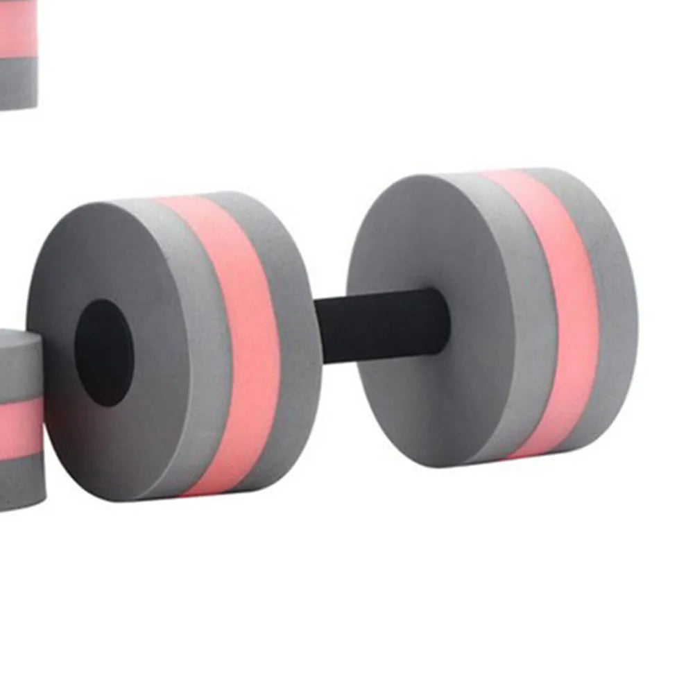 2Pcs Floating Dumbbells Water Barbells EVA Foam Swimming Fitness Arm Shoulder Biceps Cardio Legs Training Equipment