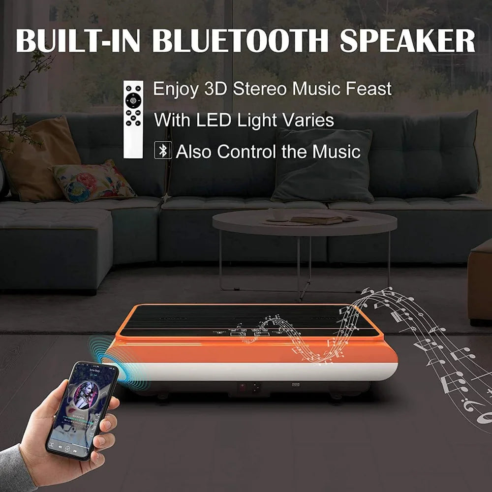 Whole Body Vibration Plate with Pilates Bar & Resistance Bands