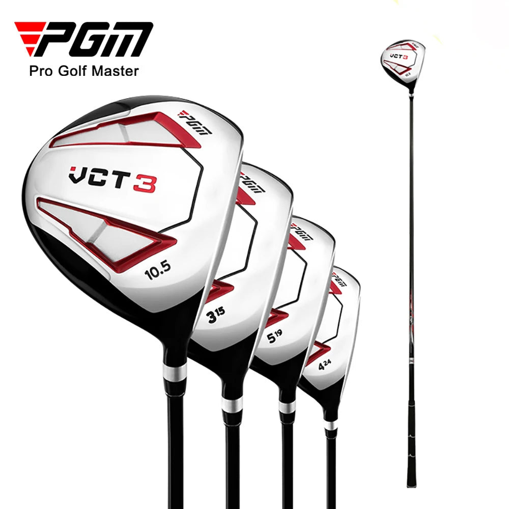 PGM VCT3 Golf Clubs Men Right Hand Aluminum Alloy Head Drivers Fairways Hybrids Wood Pole 1/3/5/U4 Carbon Shaft MG031