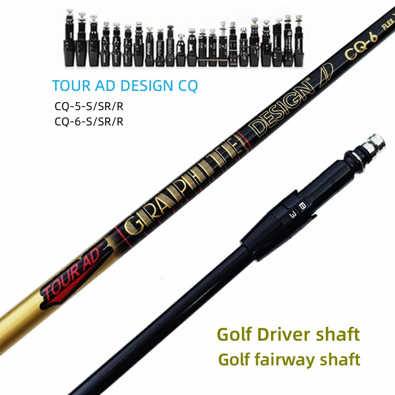 Golf Clubs Shaft,TOUR AD CQ Graphite Shaft Driver and wood Shafts Flex 5/6,R/S/SR/X,Free assembly sleeve and grip 0.335 Tip