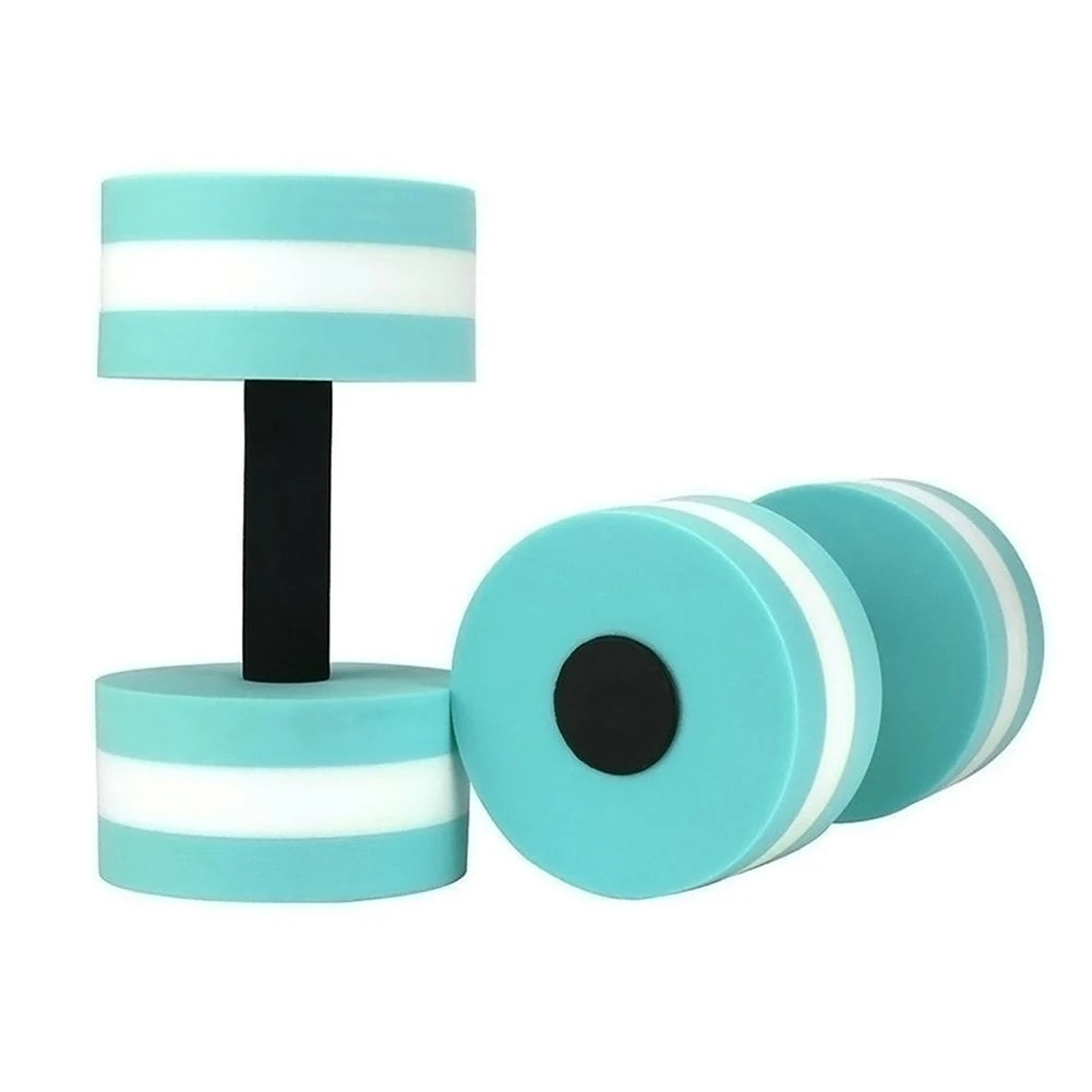 2pcs High Quality Dumbbells Fitness Equipments EVA Foam Aqua Dumbbells for Water Aerobics Swim Pool Float Aquatic Barbell