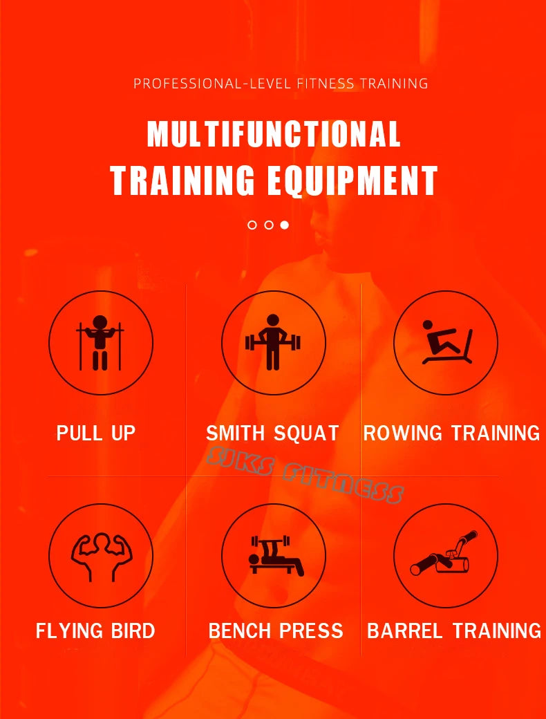 Household & Gym Combination Multifunctional Flying Bird Gantry, Comprehensive Trainer Fitness Equipment, Squat Stand