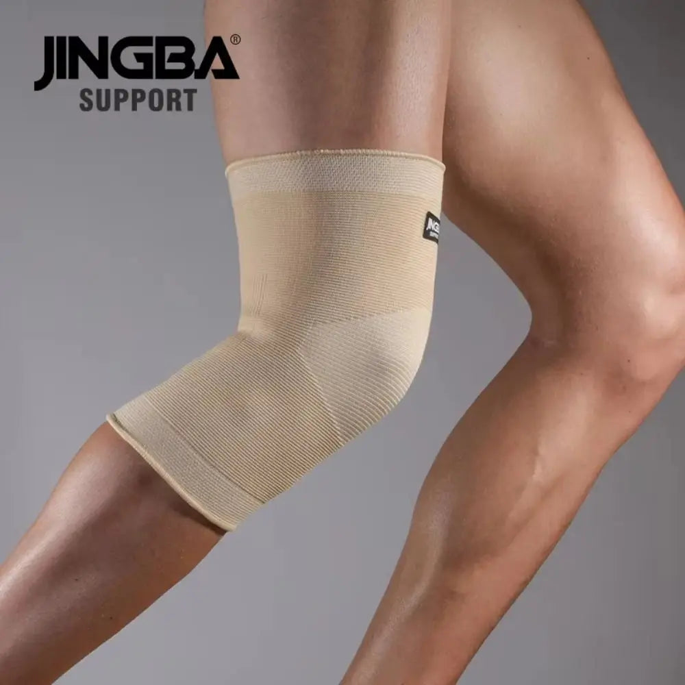 Sports Safety Nylon Compression Knee Pads Nude Elastic Knee Patella Protector Knee Sleeve Support Unisex