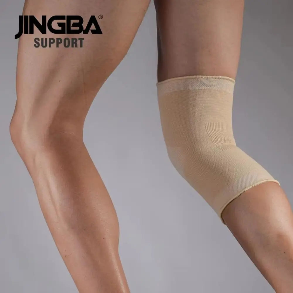 Sports Safety Nylon Compression Knee Pads Nude Elastic Knee Patella Protector Knee Sleeve Support Unisex