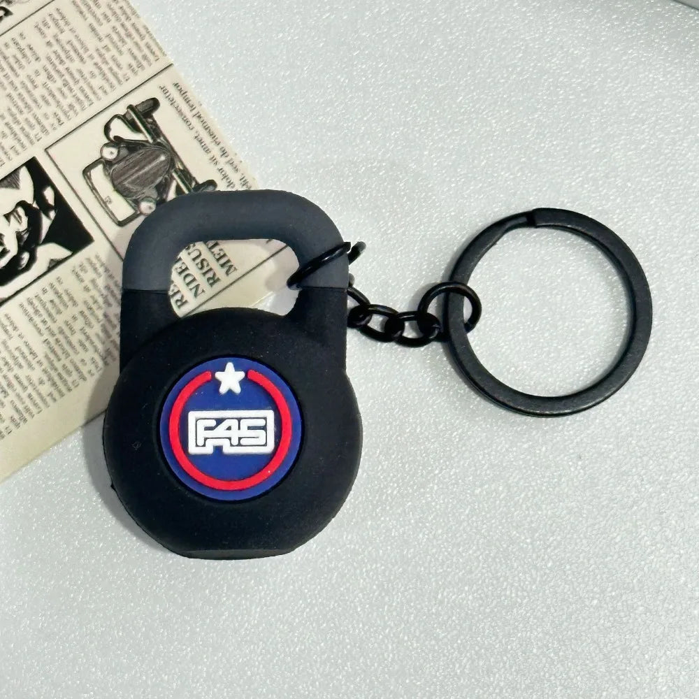 Simulation Dumbbells Keyring Kettlebells Water Cups Cool Creative Bag Charm Fitness Series Pendant Car Key Ornament