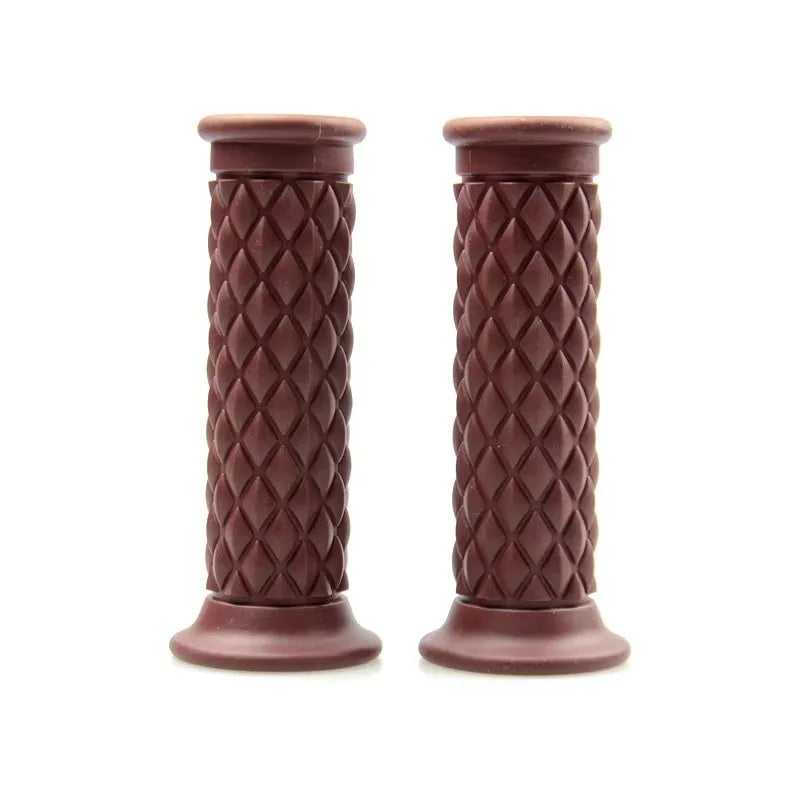 Universal 7/8" 22mm 24mm Retro Motorcycle Hand Grips Non-slip Rubber Handlebar Grips for Moto Scooter Motocross Motorbike Grips