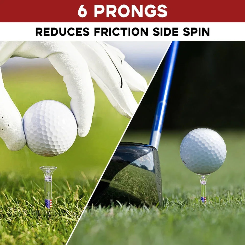 PGM 50pcs Golf Tees 83mm Transparent Golf Balls Accessories TE025-A