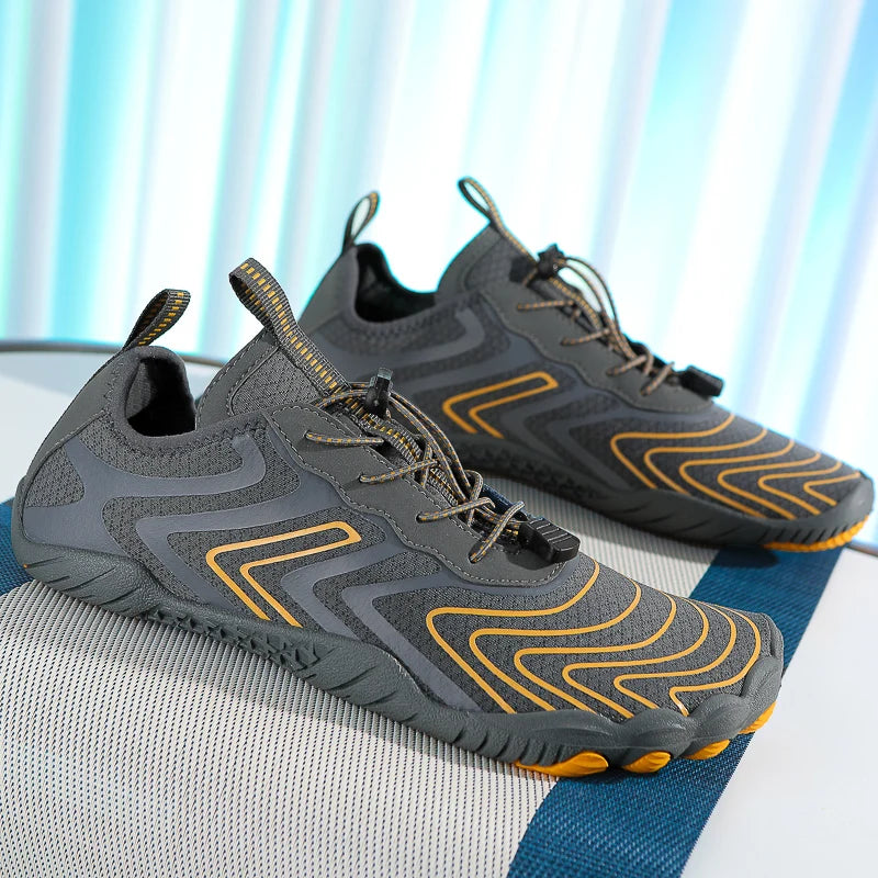 Sports Water Shoes Are Casual, Breathable, Lightweight, Quick-Drying, Barefoot, Suitable for Beach Vacation, Surfing, Swimming, Fishing, Diving, Fitness Training, Outdoor River Tracking, Adjustable Fit