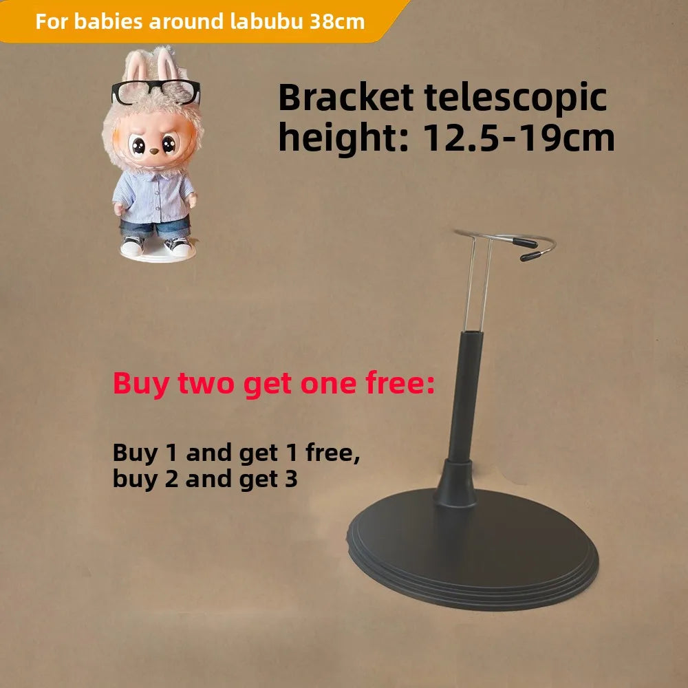LABUBU Adjustable Metal White Black Doll Dummy Puppet Wrist Stand Holder Bracket Support Dollhouse Accessories Toy Store Display