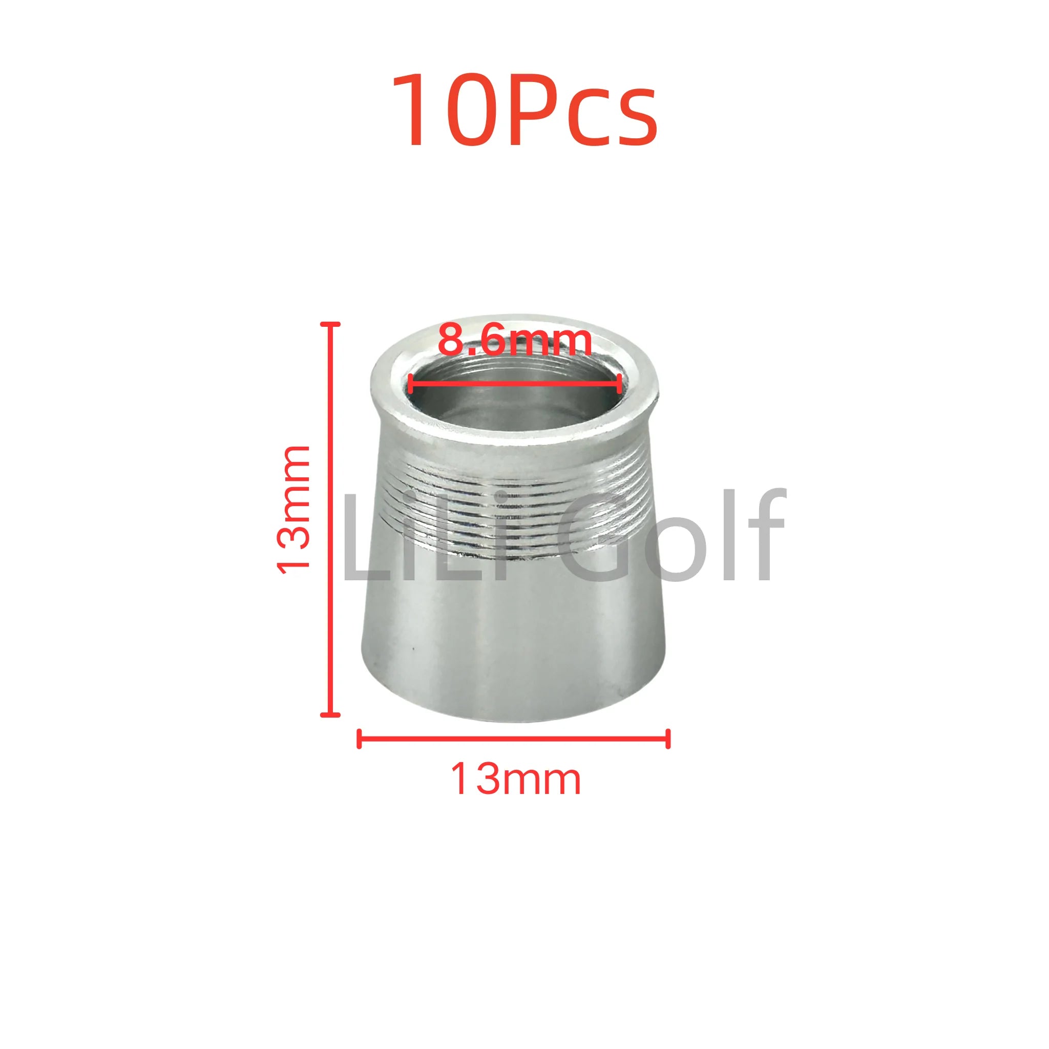 10Pcs/set Golf Club Shaft Sleeve Aluminium Ferrules fit Driver Fairway Hybrid Irons Club Head Aluminum Ring High quality .
