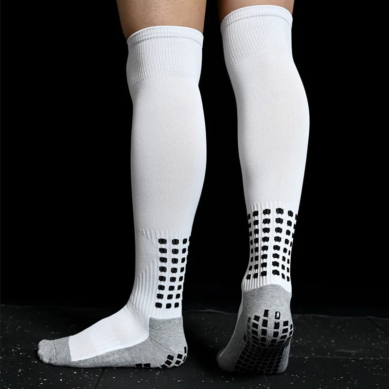 Men New Soccer Socks Breathable and Women Non-Slip Knee High Towel Bottom Cycling Hiking Sports Training Long Football Socks