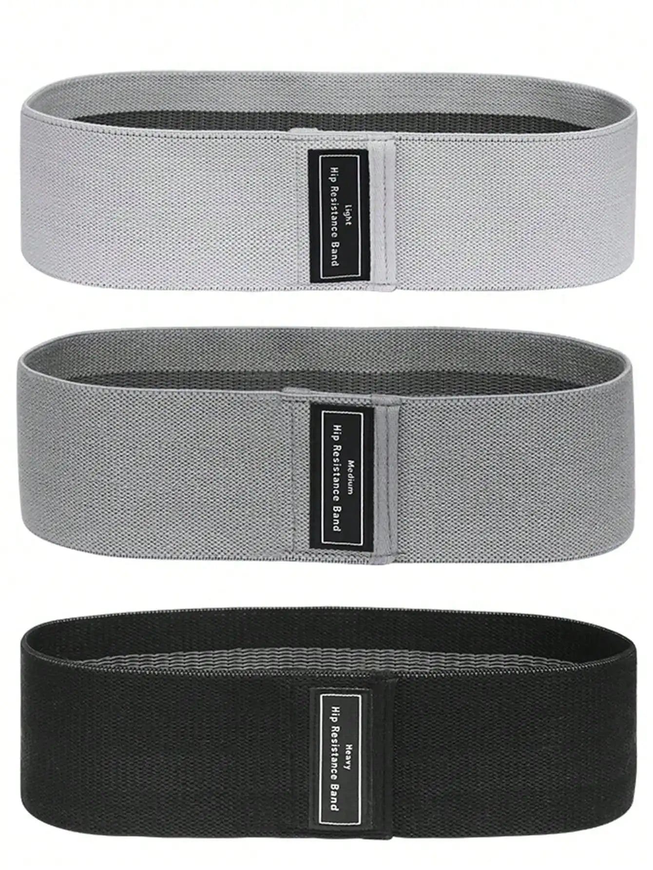 3-Pack Elastic Resistance Band for Legs and Buttocks Training - Ideal Choice for Home Exercise and Body Relaxation, Durable Polyester Blended Material