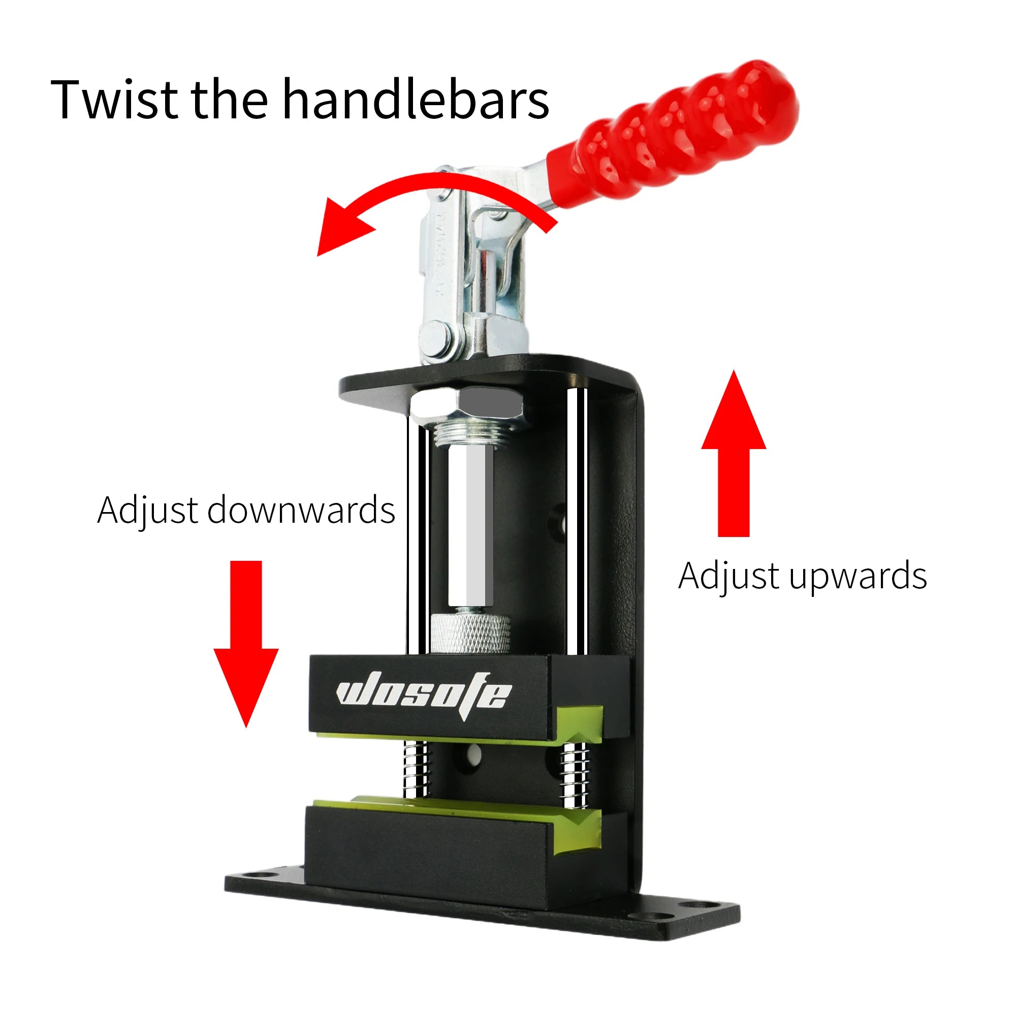 Golf Club Grip Replacement Tool, Aluminum Alloy Quick Shaft Clamp Tool with Rubber Anti-Slip Handle, Easy Install and Removable