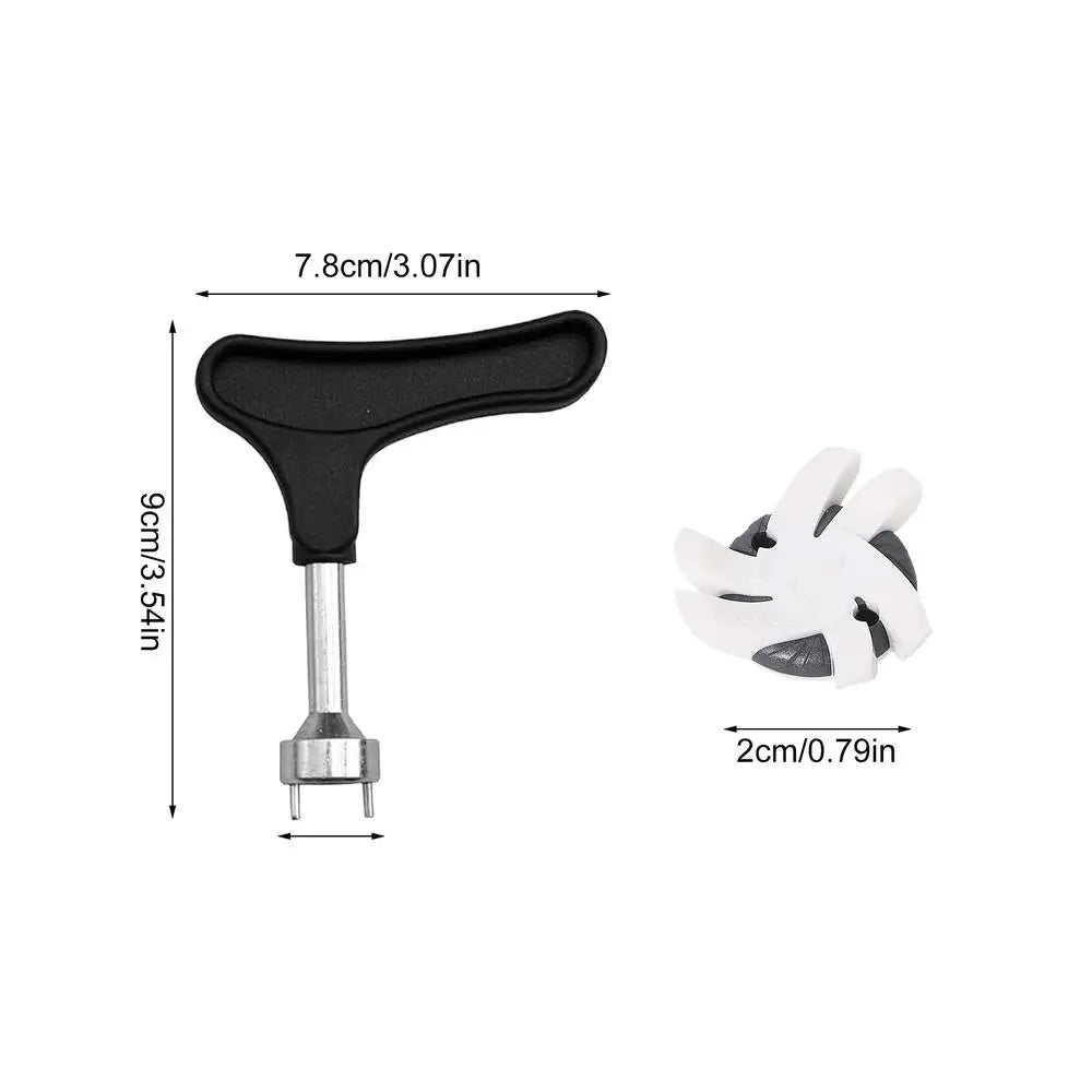 Golf Shoe Spikes Replacements 12 Pieces Footwears Anti Slip Golf Cleat Quick Twist Golf Spikes Golf Cleats Portable Wrench Screw