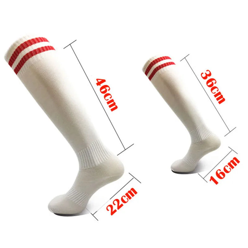 1 Pair Football Sports Socks Long Knee Cotton Spandex Kids Legging Stockings Soccer Baseball Ankle Adults Children Socks