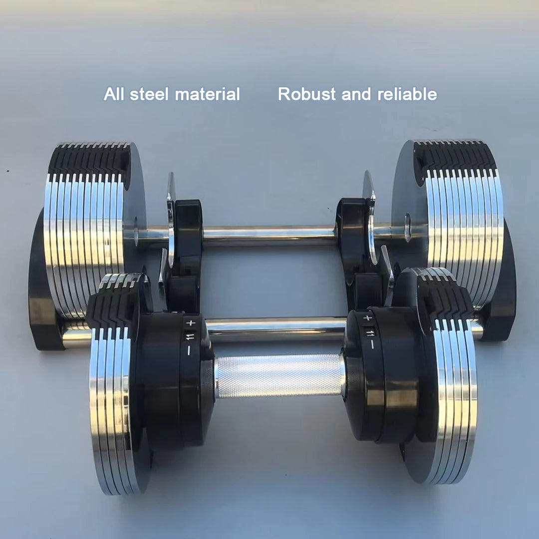 New 36KG Adjustable Dumbbells Home Electroplating 1KG Incremental Dumbbell Pure Steel Plate biceps Exercise Adjustable Dumbbell
