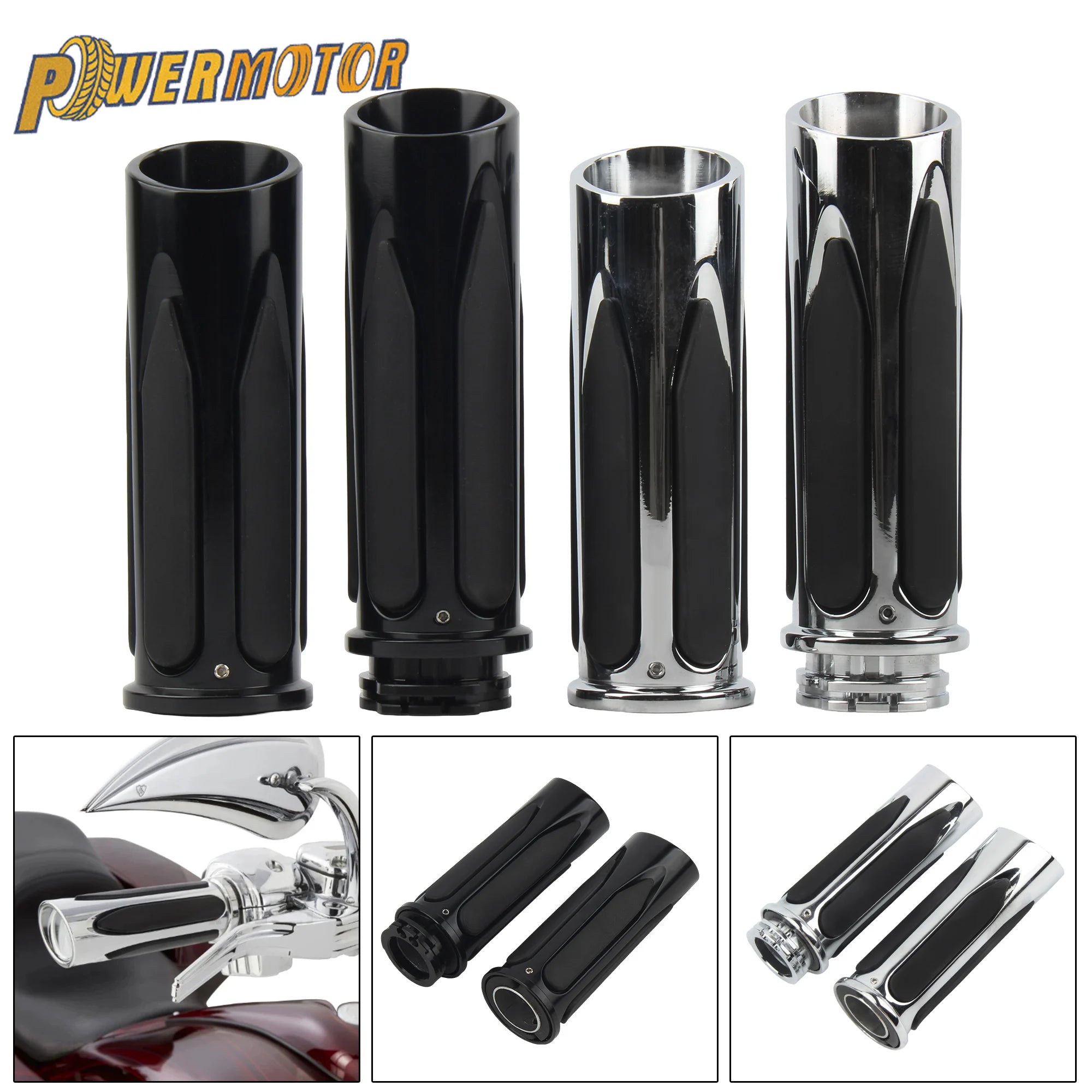 Motorbike Handlebar Handle Bar End Hand Grips For Harley Touring Road King Electra Street Glide Sportster 883 XL Dyna Motorcycle
