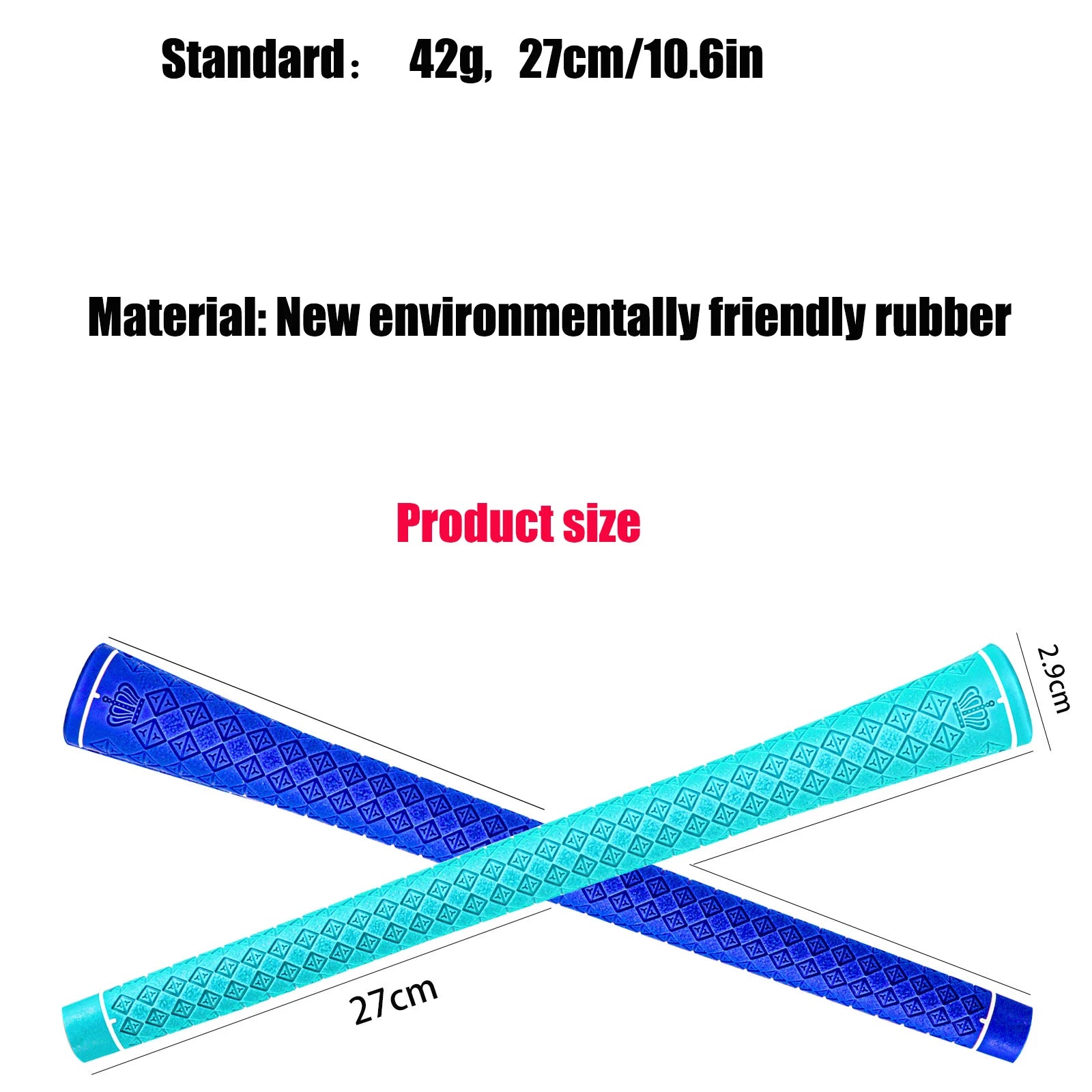 1 PCS Golf Club Grips for Men and Women Natural Rubber Standard Size Anti-skid Comfortable Golf Iron/ Fairway Wood Grips