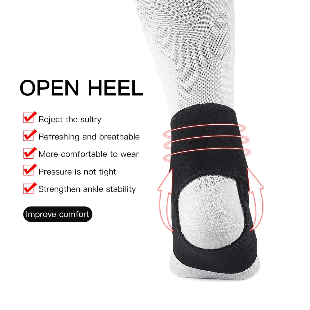 1Pair Sport Ankle Stabilizer Brace Compression Ankle Support Tendon Pain Relief Strap Foot Sprain Injury Wraps Run Basketball