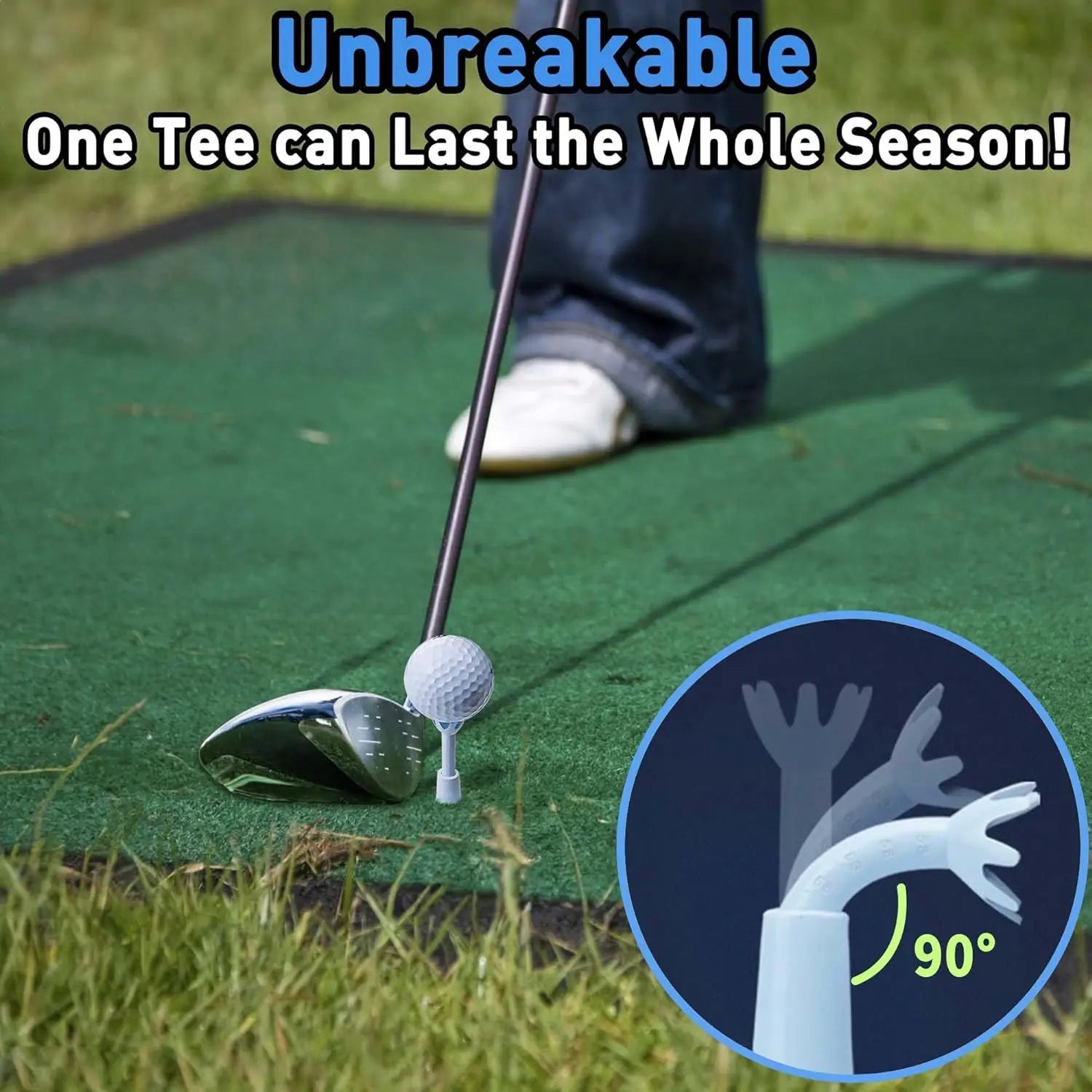 2pcs/pack Golf Tees Golf Adjustable Range 53 58 63 68 73cm Stability Durable Tees Holder Golf Training Aid Gift Golf Accessories