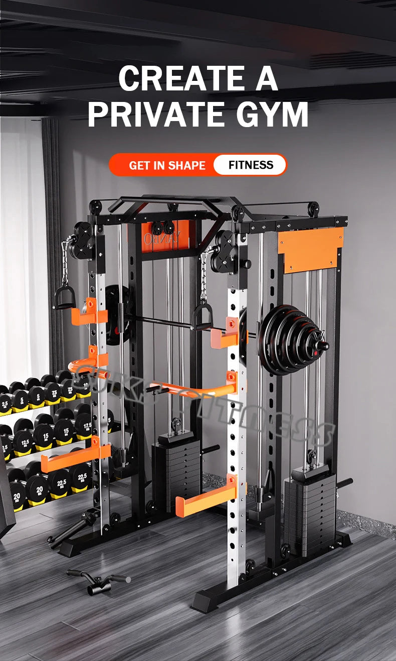Household & Gym Combination Multifunctional Flying Bird Gantry, Comprehensive Trainer Fitness Equipment, Squat Stand
