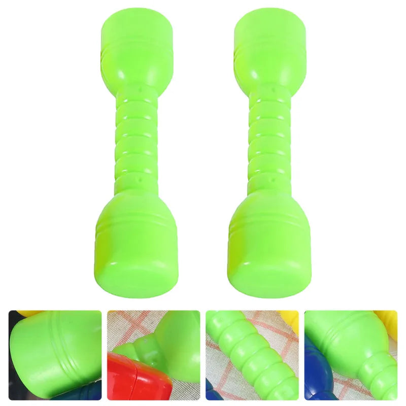 2Pcs Plastic Dumbbells Children'S Sports Fitness Dumbbells Fitness Equipment Children Dumbbells Toddler Toys Fitness Barbell